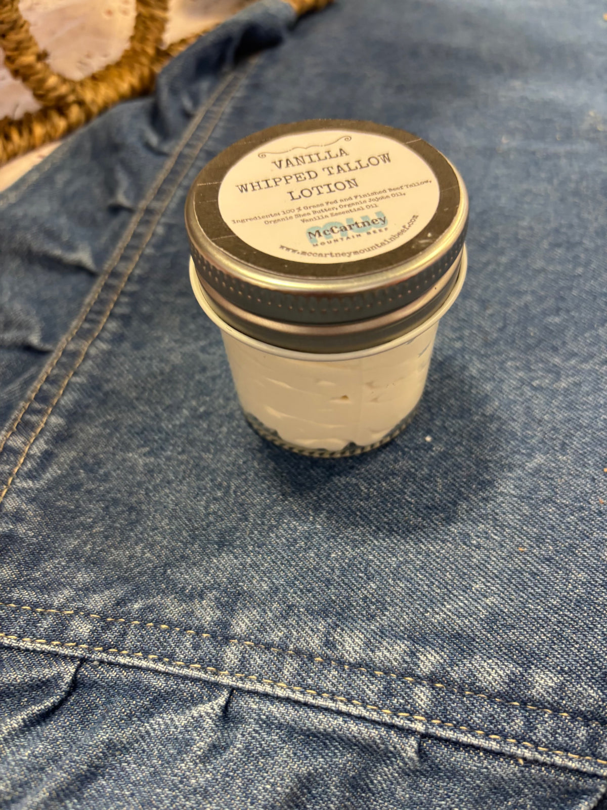 Vanilla Whipped Tallow Lotion 2oz
