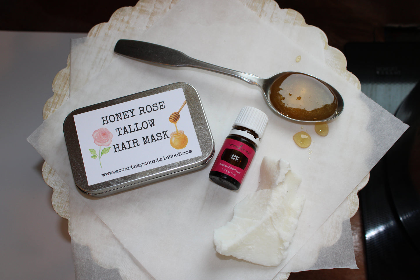 Honey Rose Tallow Hair Mask