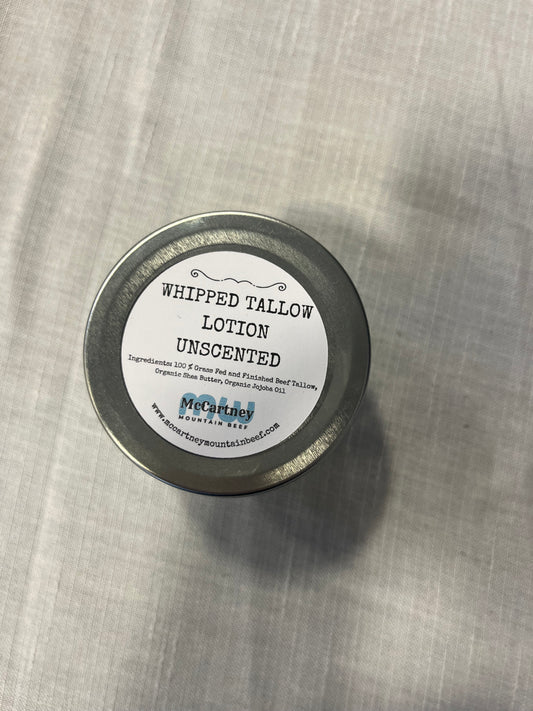Unscented Whipped Tallow Lotion