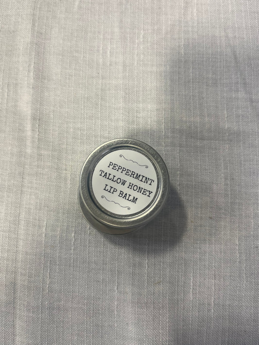 Peppermint Tallow Honey Lip Balm