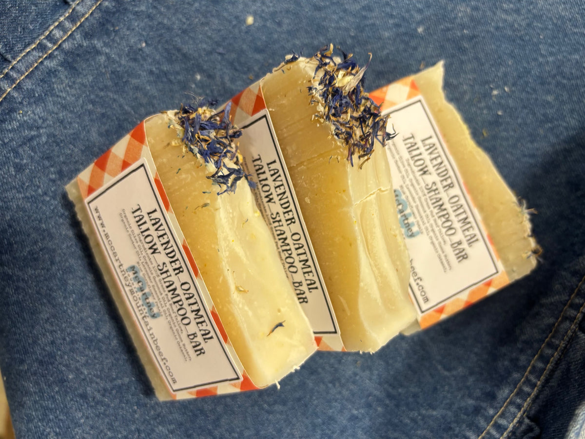 Lavender Tallow Shampoo Bar