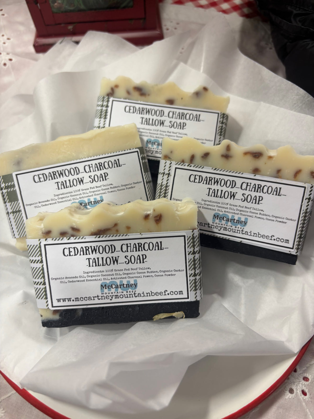 Cedarwood Charcoal Tallow Soap
