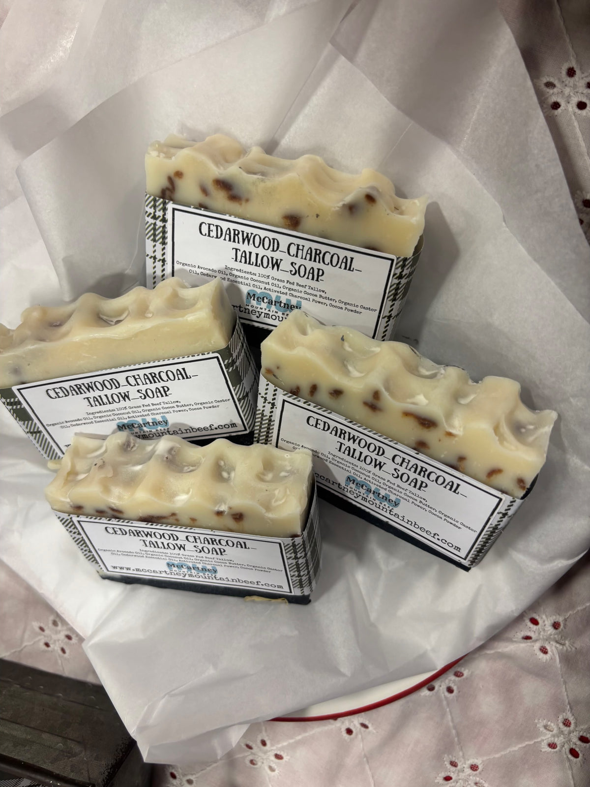 Cedarwood Charcoal Tallow Soap